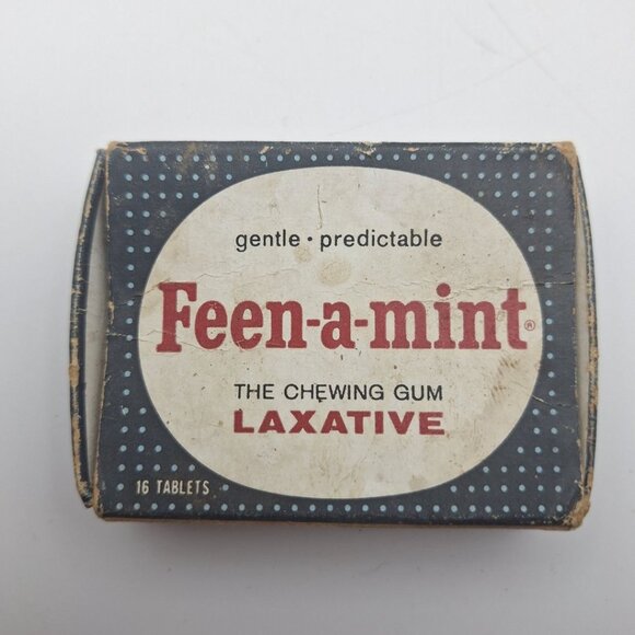 Vintage Tins Medicine Cabinet Props Sucrets Cough Drops Feena Mint Gum Box - Picture 4 of 13
